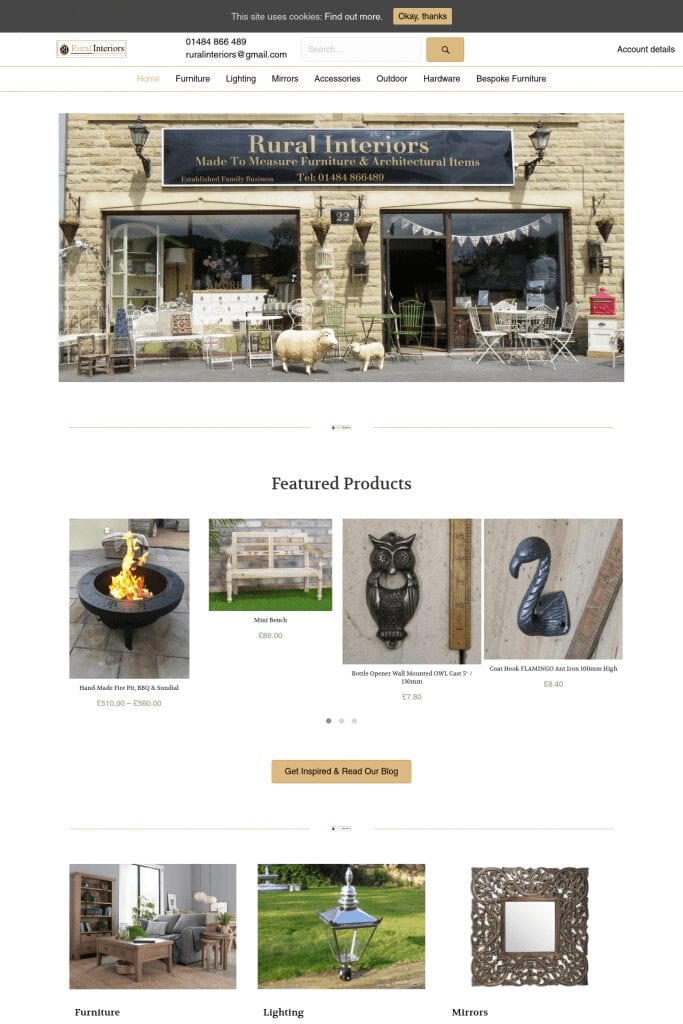 Rural Interiors Website Screen Shot 3.2