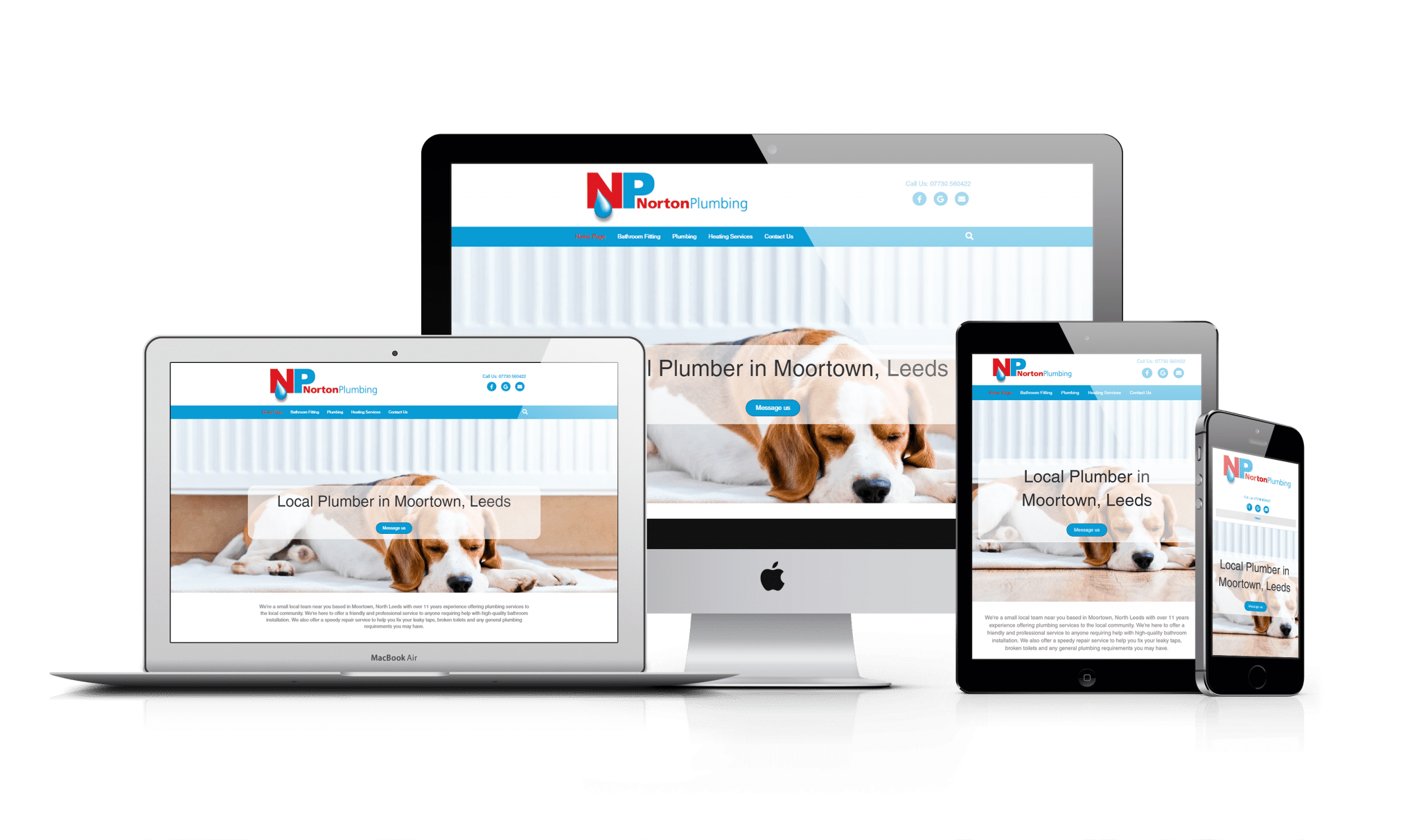 Norton Plumbing website on multiple devices Norton Plumbing website on multiple devices